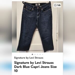 3 PAIR Women's Capri Style Denim Pants Size 10 Levis, Columbia, Quacker Factory